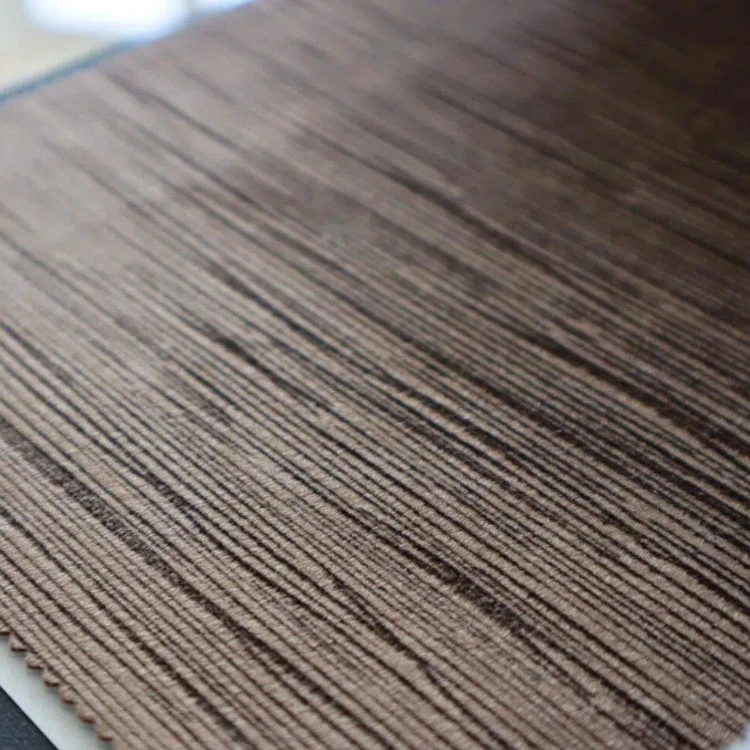 Vertical Stripe Crinkle Holland Velvet Upholstery Fabric factory